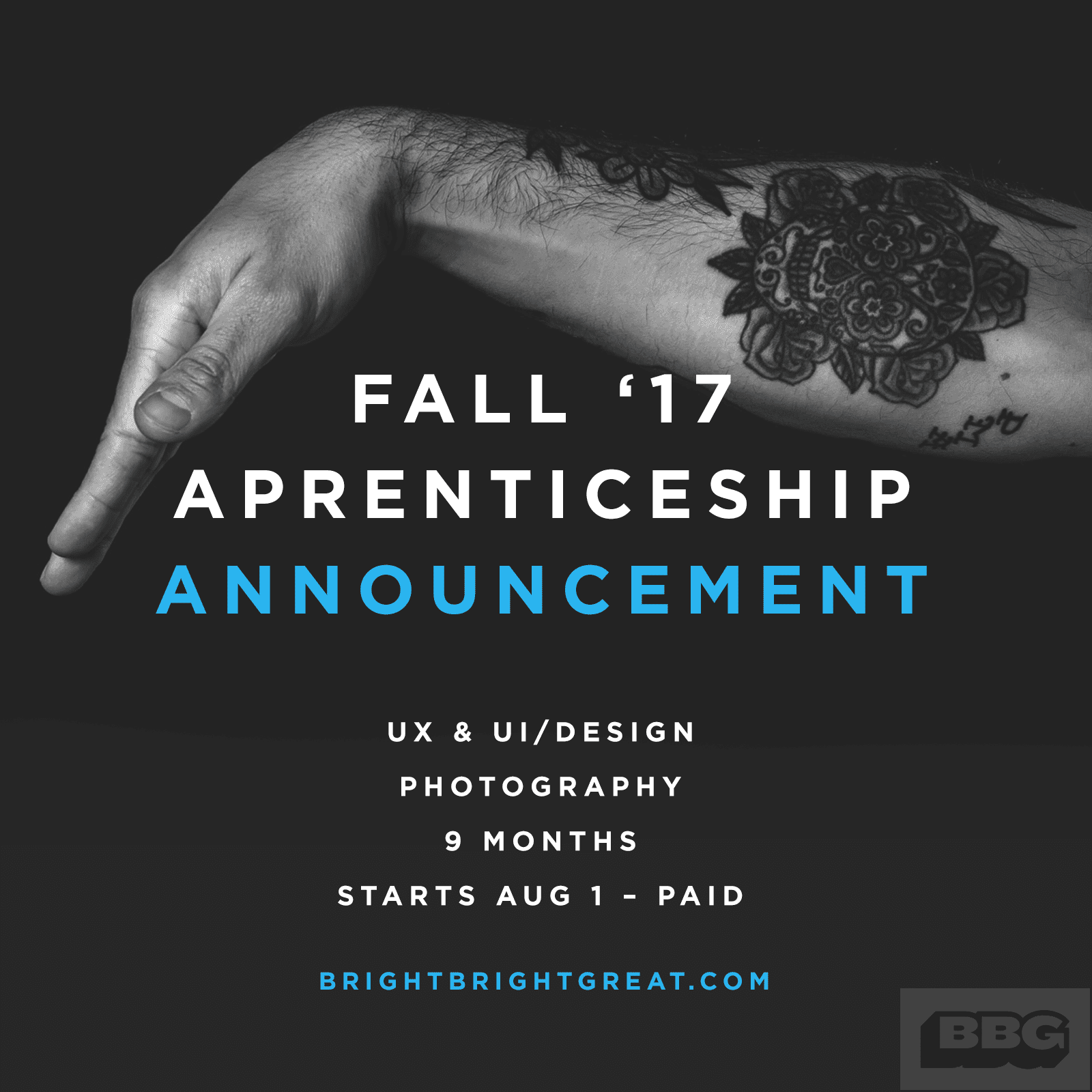 Apprenticeship fall '17