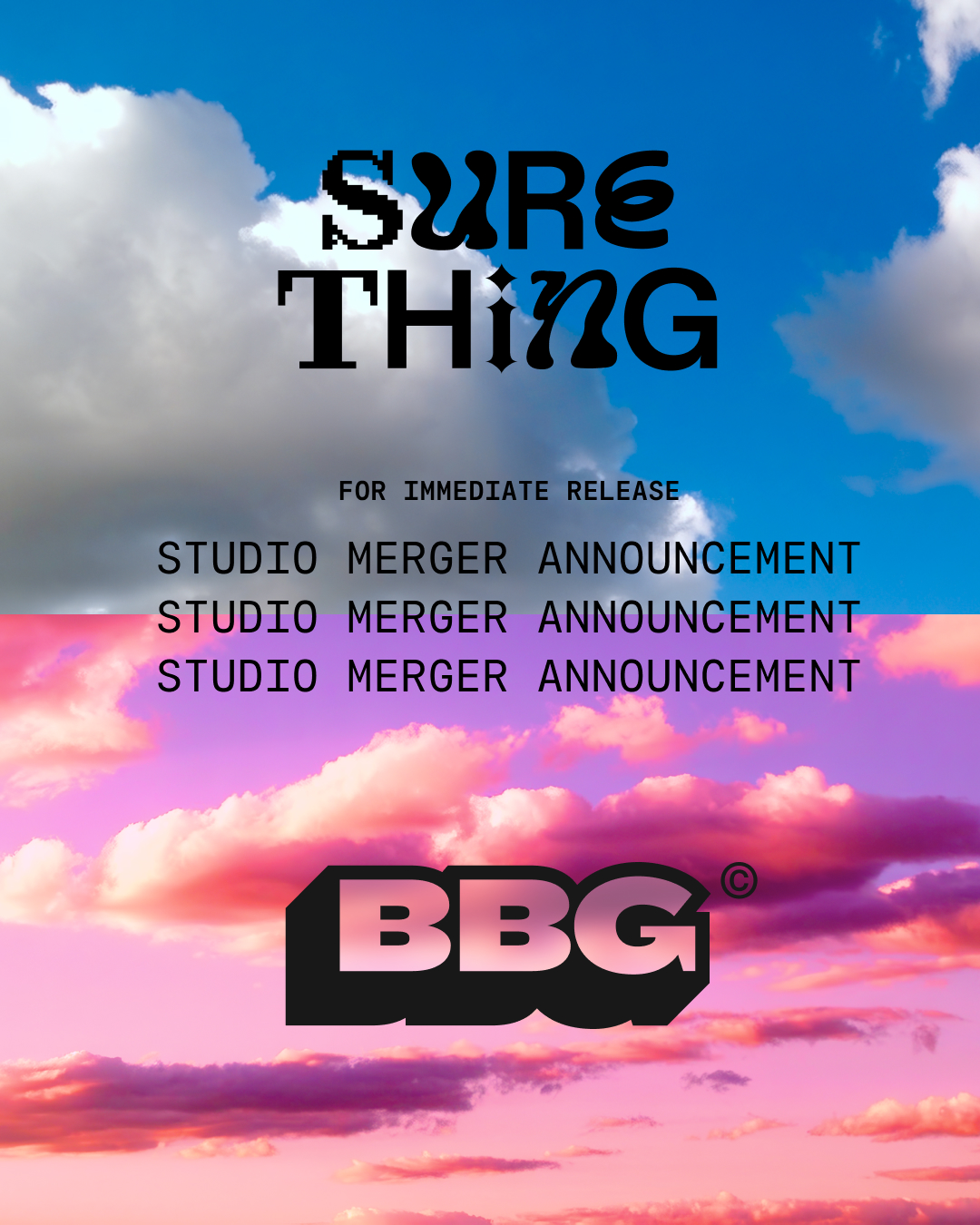 Bright Bright Great and Sure Thing Studio to Merge